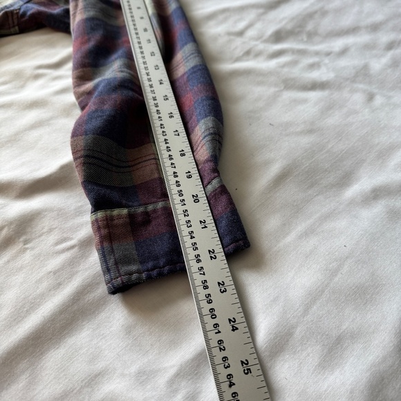 Arnold Palmer Vintage Light Flannel Button Up Plaid Long Sleeve Shirt X-Large - Picture 10 of 12